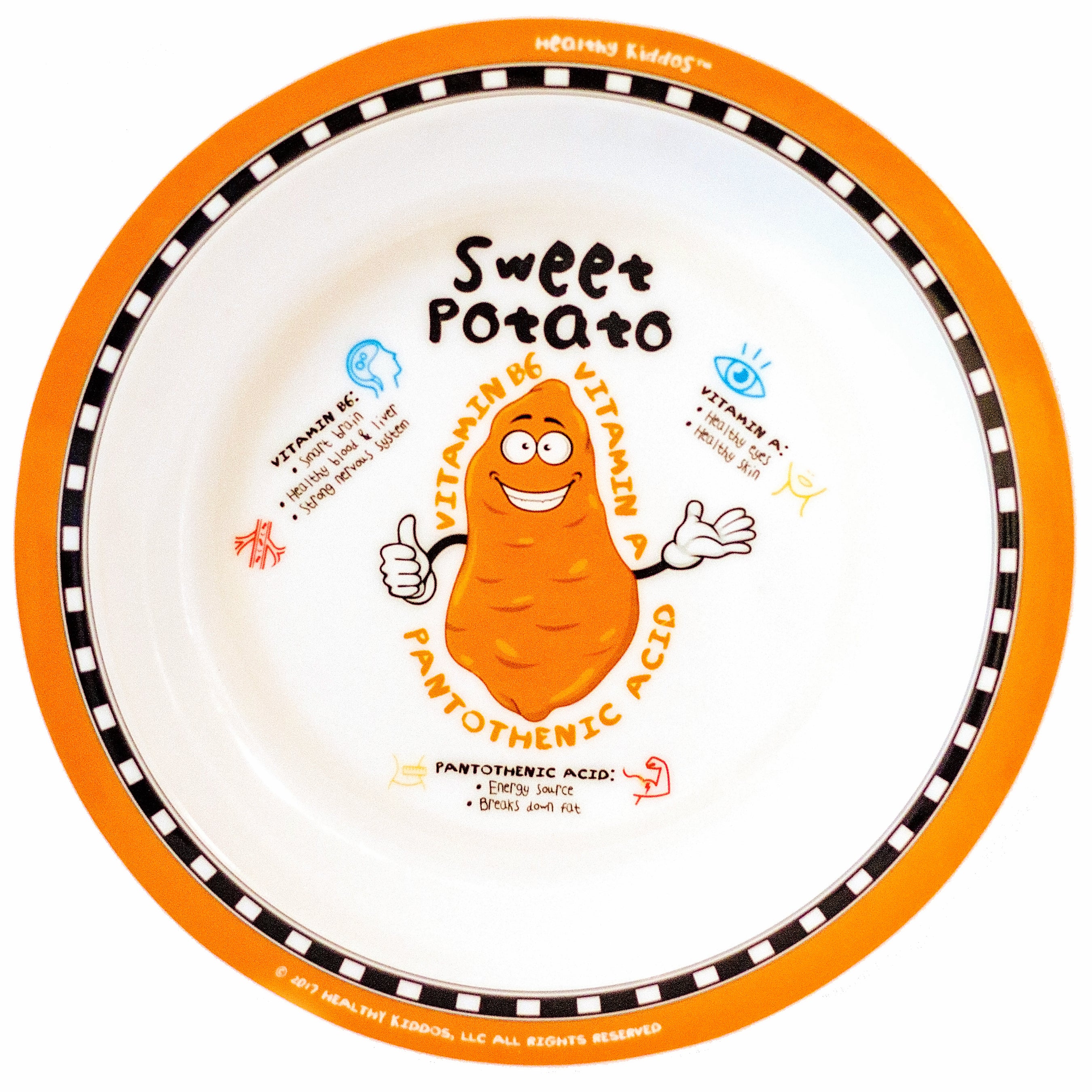 12-pack Children's Nonslip Fruit and Veggie Plates by Healthy Kiddos™